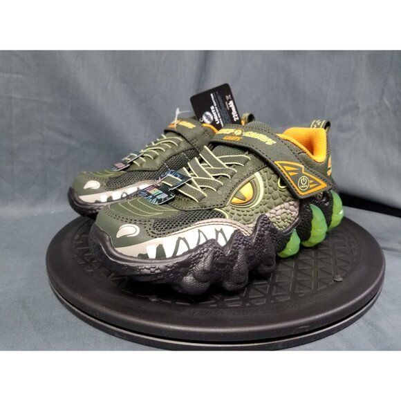 Skechers Skech-O-Saurus Light-Up Kids Size 2.5 Brand New In Box !! - Picture 4 of 11